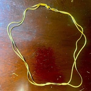 Vitaly Silk double strand gold necklace